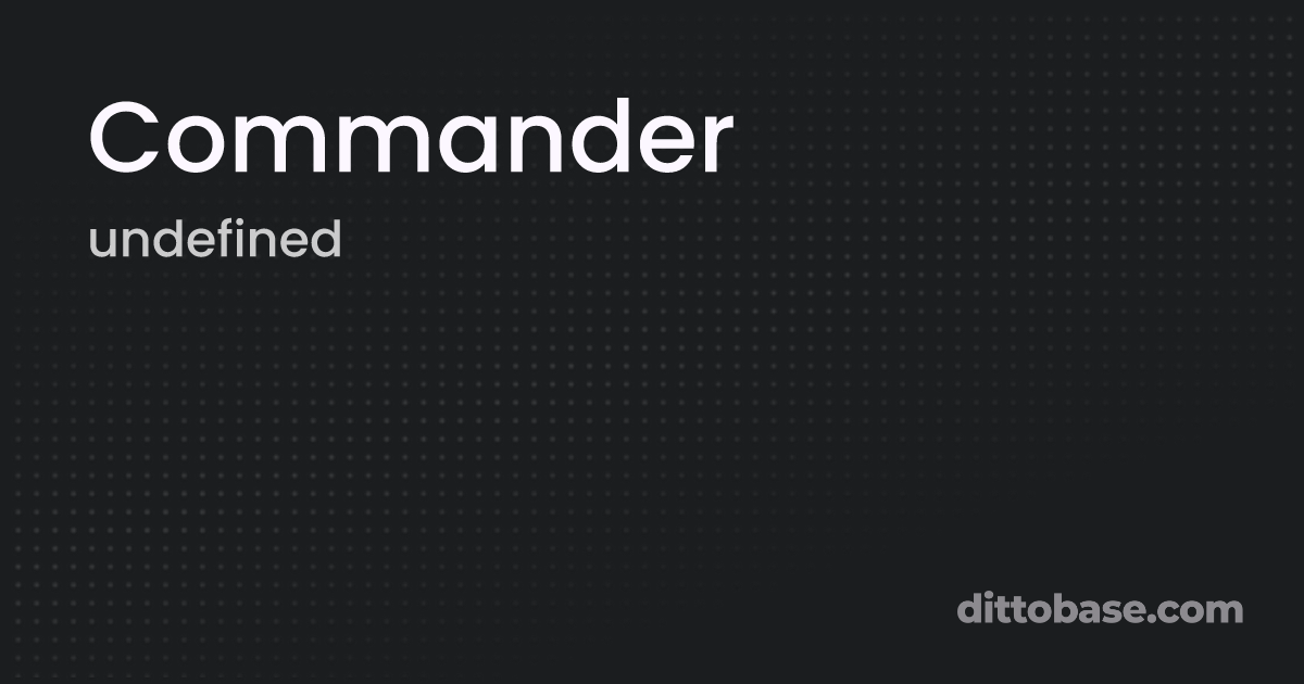 Commander 